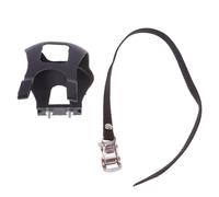 Yardenfun Calapiés Mejora la Seguridad y Previene los Pies se Deslicen para Bicicleta de Montaña con Correas Fijas de Plástico Antideslizante Pack de 2 Unidades para Pedal