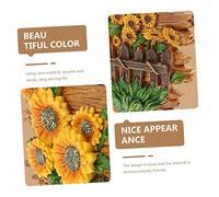 Yardenfun Cartel de Bienvenida Rústico de Resina para Puerta Colgante Decorativo con Girasol Resistente para Interior y Exterior para Jardín Porche y Oficina Regalo Único para Apertura de