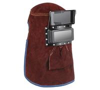 Yardenfun Casco Forro de Malla de Algodón de Soldadura de Cuero Marrón y Diseño Ventilado para Prevenir Llamas y Salpicaduras de Soldadura Color Aleatorio en Trabajos