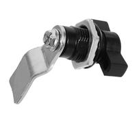 Yardenfun Cerradura de Leva Perilla Oscilante y Manija en T Negra Pestillo para Caja de Herramientas y Gabinete Cerradura de Cilindro Segura para Puertas de Armarios y Equipos Reemplazo