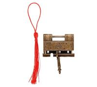 Yardenfun Cerradura Mini Antigua de Retro para Caja de Joyas y Gabinete Pestillo Duradero Seguro Decorativo para Muebles y Cajas Pequeñas