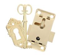 Yardenfun Cerradura Vintage de Aleación para Joyero y Cajón Cierre con Llave Clásica Acabado Retro Dorado Incluye Tornillos para Fácil Instalación Compatible con Muebles Armarios y Cajas