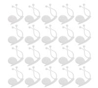 Yardenfun Clips de Fijación para Plantas de Pared Transparentes 20 Unidades Soporte para Enredaderas y Vides Gancho Adhesivo Práctico para Jardinería Interior y Exterior