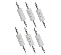 Yardenfun Conector De Acoplamiento De Audio 3.5mm Extensor De Audio 6pcs Adaptador De Micrófono
