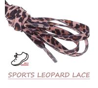 Yardenfun Cordones de Zapatos de Leopardo Elásticos Planos 120 CM 2 Pares de Poliéster Resistentes para Zapatillas Deportivas y Botas Lazos de Moda Unisex para Uso Casual Diario