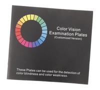 Yardenfun de Pruebas para Debilidad de Color Gráfico Visual para Detección de Daltonismo Diseño Sencillo y Tapa Dura Versión Inglés para Evaluación Ocular Práctica
