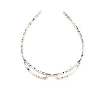 Yardenfun Diadema para Mujer Forma de Gafas de Sol, Diadema de Plástico Antideslizante, Diseño Moda para Uso Diario y Fiestas, Color Serpiente Marrón Dientes Ajustables