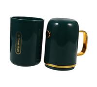 Yardenfun Estuche Portátil para Cepillos de Dientes y Pasta de Viaje de Multifuncionales para Enjuague Bucal Diseño Compacto y Ligero para Negocios y Turismo Color Verde Oscuro