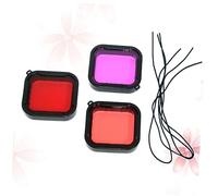 Yardenfun Filtro Protector de Buceo para Cámara de Acción Kit de 3 Piezas de Protectora Material de Regulación de Color Uso Buceo y Snorkeling Vidrio de Alta Transmisión