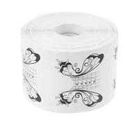 Yardenfun Formulario de Guía para Decoración de Uñas Pegatinas en Papel Blanco por Rollo Autoadhesivas Fáciles de Aplicar y Retirar para Extensión y Gel UV para Aprendizaje de Diseño de
