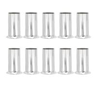 Yardenfun Funda Protectora para Portalámparas Tubular de Araña Cubierta de Base para Lámpara de Araña de Hierro Cromado 30X60 MM Paquete de 10 Piezas para Lámparas de Cristal Estilo