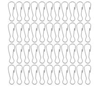 Yardenfun Ganchos de Resorte para Llavero 100 Piezas Hebilla de Metal Inoxidable 28 CM Clips a Presión Vintage Ganchos Pequeños para Colgar Bolsos y Maletas Uso Doméstico y Oficina