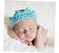 Yardenfun Gorro de Ganchillo para bebés cumpleaños del bebé Trajes de Natividad para niños Shower Bebe Recien Nacido Diademas de niña Sombreros recién Nacidos Manual Venda Ropa