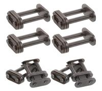 Yardenfun Hebilla de Cadena de Acero Doble Línea 3/8 10 Piezas Conector Rápido para Bicicleta Compatible Cadenas de Rodillos Uso Industrial y Ciclismo