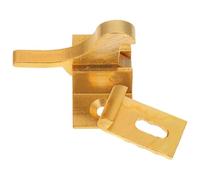 Yardenfun Hebilla de Seguridad de Ventana de Latón Dorado Retro Pestillo Expuesto para Gabinete y Ventana, Función Antirrobo y Decoración del Hogar Versátil