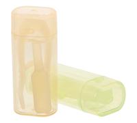 Yardenfun Herramienta para Inserción y Extracción de Lentes de Contacto Blandas, Kit Portátil con Pinzas y Aplicador de Ventosa, Colores Amarillo y Verde, para Cuidado Ocular en