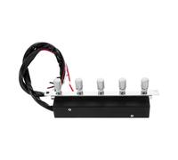 Yardenfun Interruptor de Teclado de Campana Extractora de 5 Botones, Repuesto de Plástico y Aleación, Fácil Instalación para Reemplazo y Mejora del Sistema de Extracción de Cocina