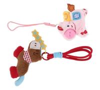 Yardenfun Juego 2 Colgantes para Teléfono Celular de Peluche Caballo Pequeño del Zodíaco Chino, Amuletos Kawaii para Accesorios de Teléfono, Decoración Ligera y Compatible para Uso