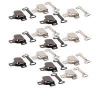 Yardenfun Juego de 20 Ganchos y Cierres de Metal para Pantalones Resistentes y Duraderos Sujetadores de Costura para Faldas y Trajes Clips para Ajustar Cintura Acabados Precisos y