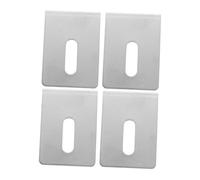 Yardenfun Juego De 4 Clips de Acero Inoxidable para Espejos y Estantes de Vidrio Soporte Resistente con Tornillos Instalación Fácil para Baño Hogar y Oficina Fijación Segura y Duradera