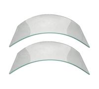 Yardenfun Lentes Protectores de Vidrio Transparentes para Chorro de Arena, 2 Unidades, Repuesto para Visera de Capucha Industrial, Alta Resistencia y Campo Visual Amplio