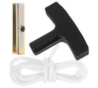 Yardenfun Mango de Arranque para Motosierra de 78 CM Cuerda de Tracción Manual Soporte de Hierro y Plástico Accesorio Resistente Compatible para Arrancar Motosierras Jardinería y Uso