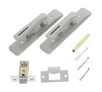 Yardenfun Manija de Puerta Interior con Cerradura sin Llave Palanca Reversible de Hierro Resistente para Baño y Dormitorio Rosa Champán Bloqueo Seguro para Privacidad