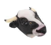 Yardenfun Máscara Realista de Vaca de Látex para Adultos Cabeza Completa Reutilizable para Halloween Carnaval Fiesta y Disfraces Accesorio de Cabeza Animal para Cosplay y Eventos Temáticos