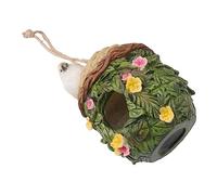 Yardenfun Nido De Pájaro Exterior Colgante Casa Pajaros De Resina Adorno De Jardín Fácil De Instalar