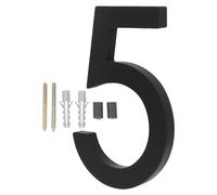 Yardenfun Número de Casa Puerta, Número de Dirección, Acrílico y Metal, Negro, para Hogares y Oficinas, Letrero Decorativo de Visibilidad