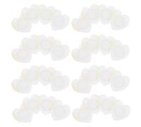 Yardenfun Parches Abdominales Desechables de Aceite de Ricino para Ombligo, 50 Unidades, Forma de Corazón, Tela No Tejida Hilada al Agua, Almohadilla de Algodón, Autoadhesivos,