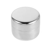 Yardenfun Pastillero Metálico Grande de Acero Inoxidable Caja Redonda para Guardar Medicamentos Estuche Portátil para Viaje y Bolsillo Contenedor Hermético y Resistente para Pastillas