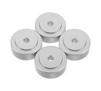 Yardenfun Patas Antideslizantes para Tabla de Cortar de Latón, 20 Mm Diámetro, 8 Mm Altura, 4 Unidades con Almohadillas de Goma, Compatibles con Muebles y Bandejas, Soporte Seguro