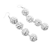 Yardenfun Pendientes de Bola Disco Vintage para Mujer Pendientes Colgantes de Espejo Joyería de Disfraz para Fiesta Diseño Punk Cómodos y Seguros para Eventos Especiales