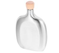Yardenfun Petaca Inoxidable con Tapa de Bambú Botella Portátil para Licor Diseño Compacto y para Camping y Actividades al Aire Fácil de Limpiar Olores Residuales