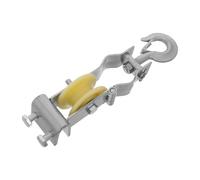 Yardenfun Polea para Cable Pesada con Borde Enrollado hacia Arriba Soporte Resistente para Cables Eléctricos para Instalaciones Industriales y Domésticas