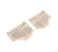 Yardenfun Protectores Planta para Danza del Vientre Mujer Medias Zapatillas con Pedrería y Durabilidad para Práctica y Ballet S