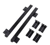 Yardenfun Raíles Función Soft-close y Cojinetes de Bolas Extraíbles Cajones de Acero Laminado en Frío para Bandeja de Teclado Debajo del Escritorio