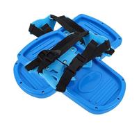 Yardenfun Raquetas de Nieve Infantiles Azules Estampado de Huellas de Animales Antideslizantes Ajustables 2 Piezas para Juegos al Aire Libre Invierno