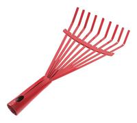 Yardenfun Rastrillo de Acero al Carbono para Jardín Multifuncional con Dientes Herramienta Resistente para Recoger Caídas Aflojar Suelo y Limpiar Césped Patios y Huertos