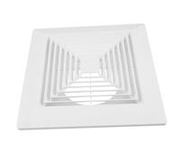 Yardenfun Rejilla de Ventilación Cuadrada para Techo con de Ventilador de Extracción para Baño Difusor Plástico Resistente para Montaje Pared o Techo