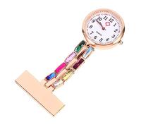 Yardenfun Reloj Colgante De Enfermera Brillantes Reloj De Bolsillo para Estudiantes y Profesionales Salud Diseño Elegante y Funcional Accesorio Práctico para Enfermeras y Médicos