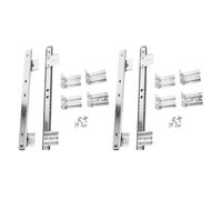 Yardenfun Riel Deslizante para Teclado, Deslizante de Teclado para Cajones, Acero Laminado en Frío, Plata, 2 Pares, para Armarios de Cajón, Mobiliario de Oficina