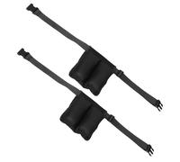 Yardenfun Riñonera Porta Aceites Esenciales para Masaje, Cinturón Ajustable con 2 Bolsillos Dobles, Bolsa Organizadora Resistente para Botellas de Loción Profesional en Spa y