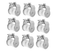 Yardenfun Ruedas de Cortina 20 Piezas Rodamiento para Riel Guía Deslizante Metal y Plástico Instalación Fácil para Dormitorios y Restaurantes