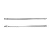 Yardenfun Soporte Flexible de Cuello de Cisne Metálico de 300 MM Rosca para Luz LED Manguera Metálica Ajustable para Poste de Luz 2 Unidades para Iluminación DIY