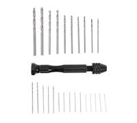 Yardenfun Taladro de Mano Manual con Brocas Helicoidales Diseño Ergonómico Antideslizante Compacto y Práctico para Bricolaje Joyería y Madera