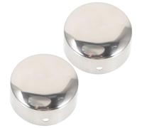 Yardenfun Tapones para Pasamanos Redondos de 50 MM 2 Piezas Protectores de Extremos de PVC para Barandillas de Escaleras Accesorios Decorativos Seguridad para Mobiliario