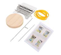 Yardenfun Telar de Madera para Tejer a Mano, Máquina Mini para Labores Artesanales y Reparación de Ropa, Herramienta Portátil para Manualidades y Tejido