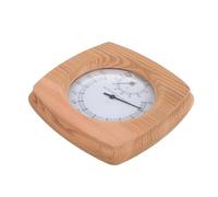 Yardenfun Termómetro Higrómetro de Madera para Sauna y Baño Accesorio de Pared Resistente al Agua Medición Precisa de Temperatura y Humedad para Interiores